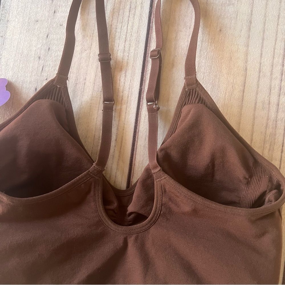 Yitty Fabletics Brown Nearly Naked Shapewear Plunge Bra M/L — image 7 of 8